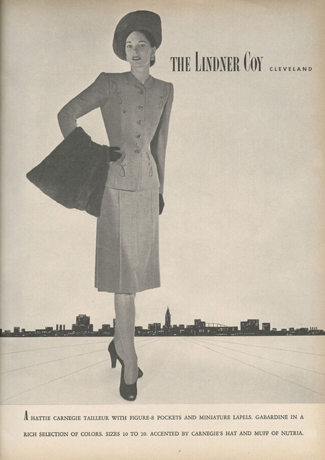 Ad for Cleveland's Lindner Co., 1946