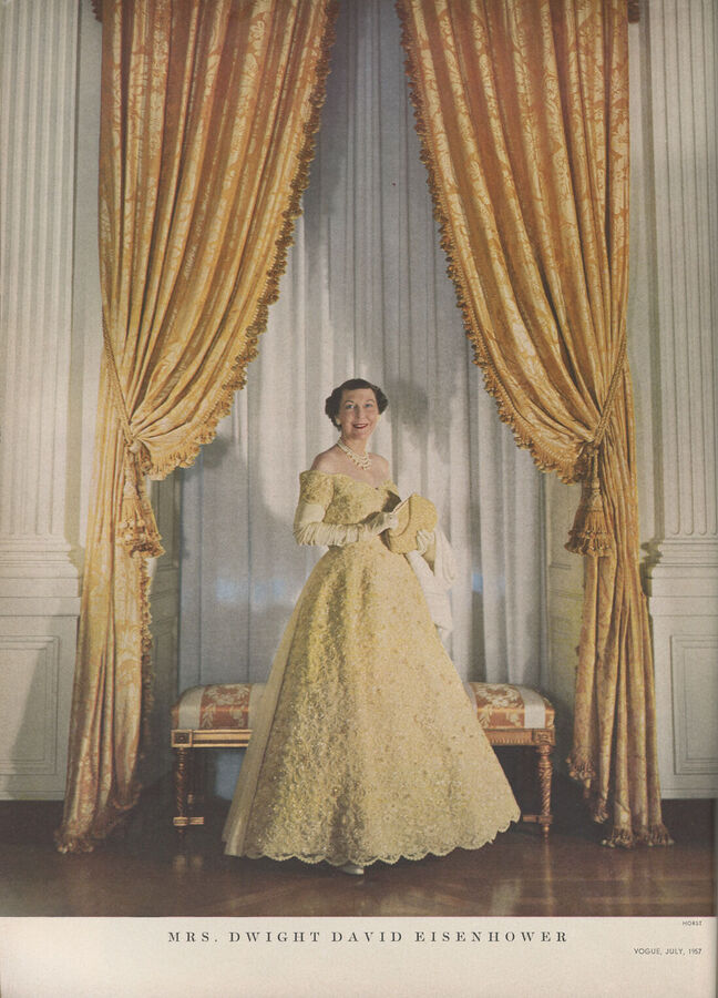 Vogue article about Mamie Eisenhower, 1957