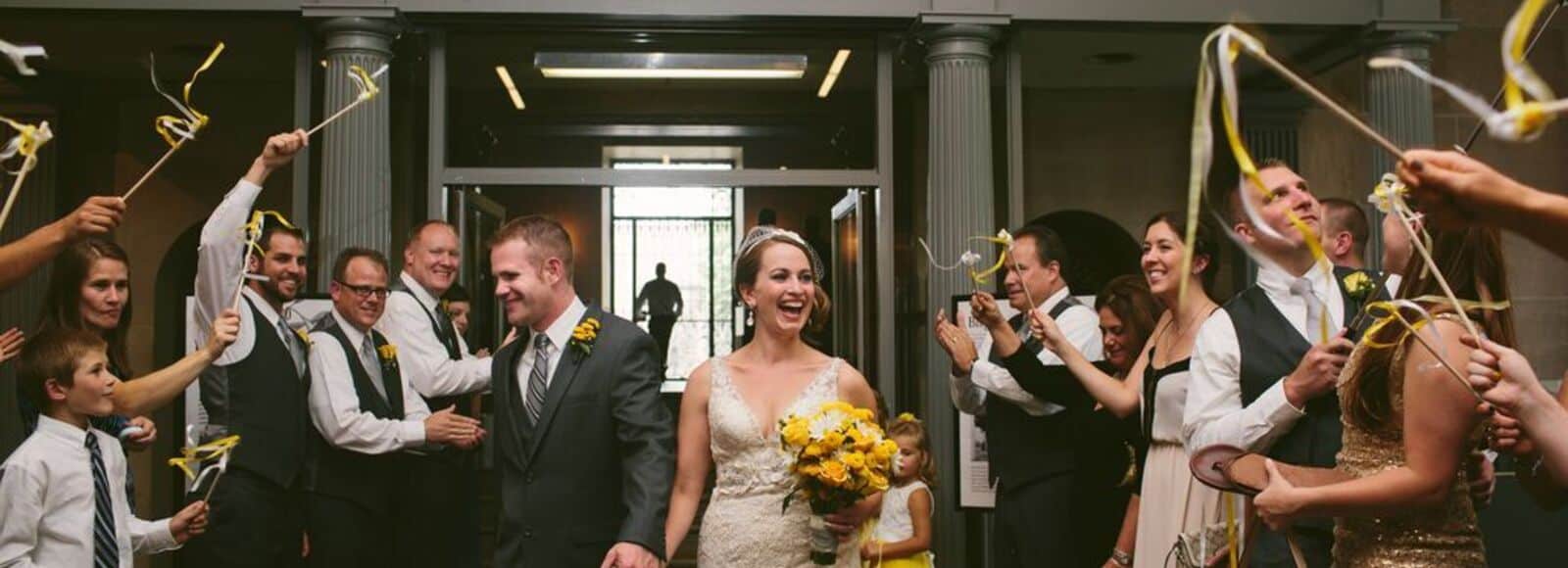 Wedding Party in Lobby