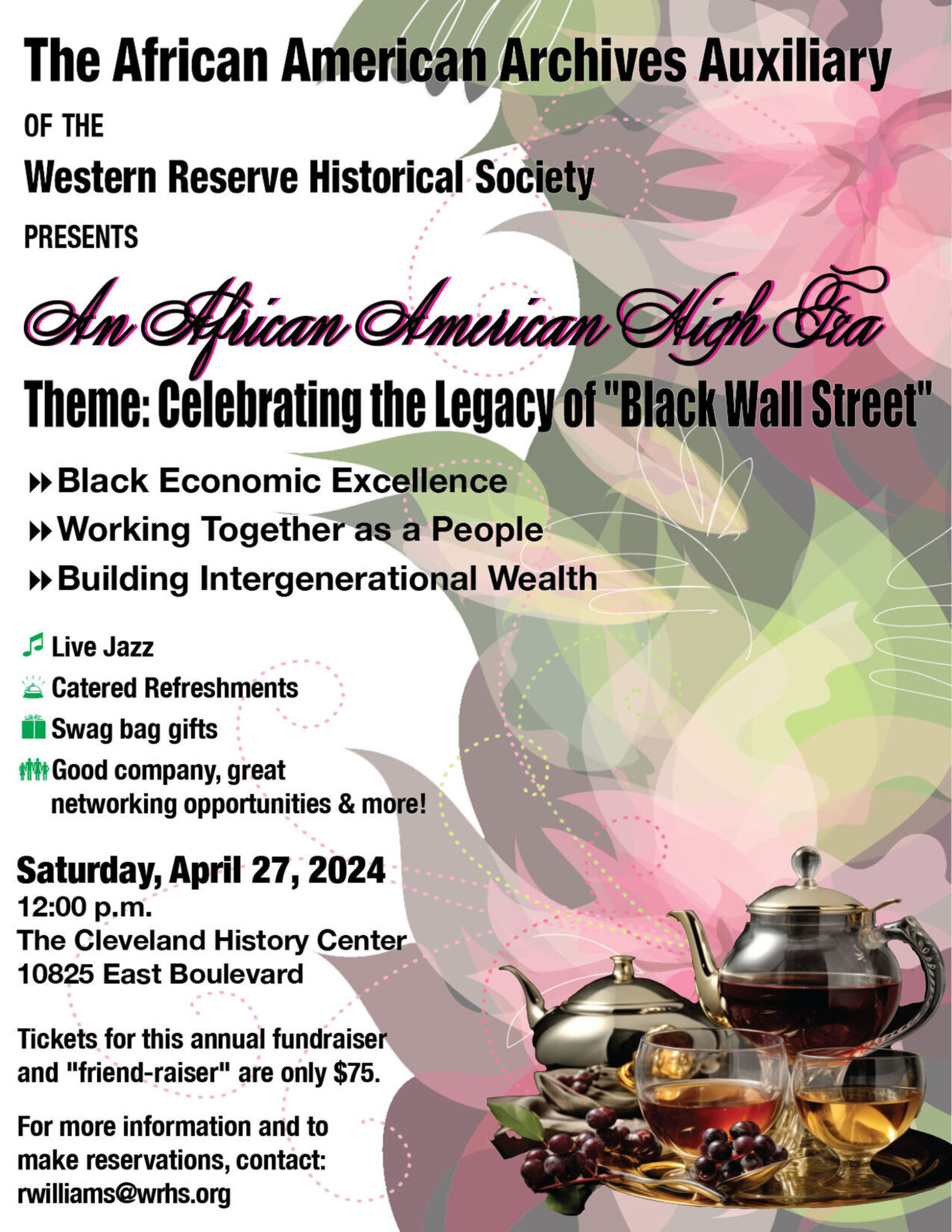 African American High Tea Invitation