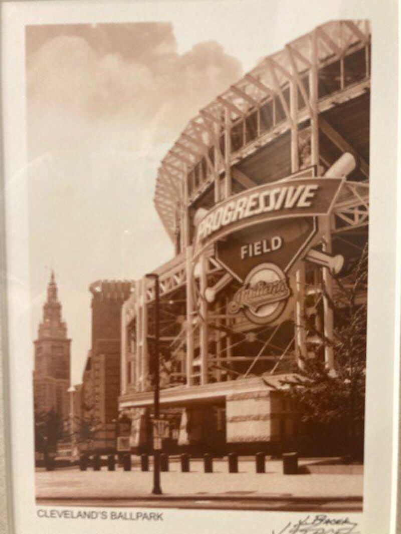 Progressive Field Matted Photo Keepsake